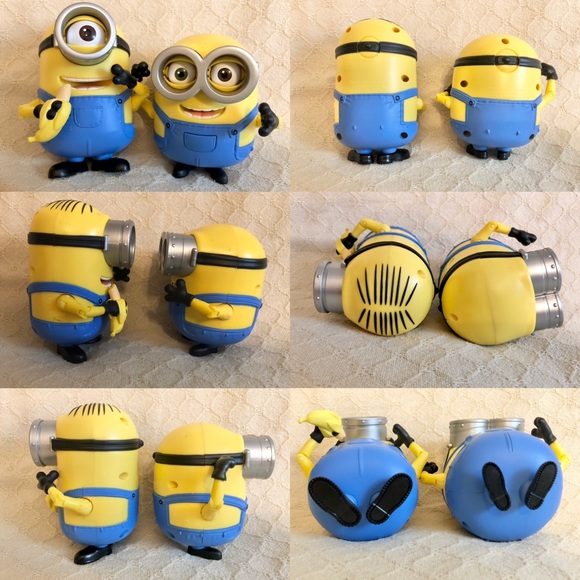 Lot Minion Despicable Me 2 lunchbox goggles and 2 Bob Carl blink toys - Picture 10 of 12
